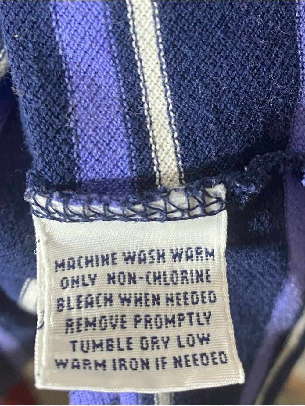 Ralph Lauren Navy Polo with Light Blue and White Stripes